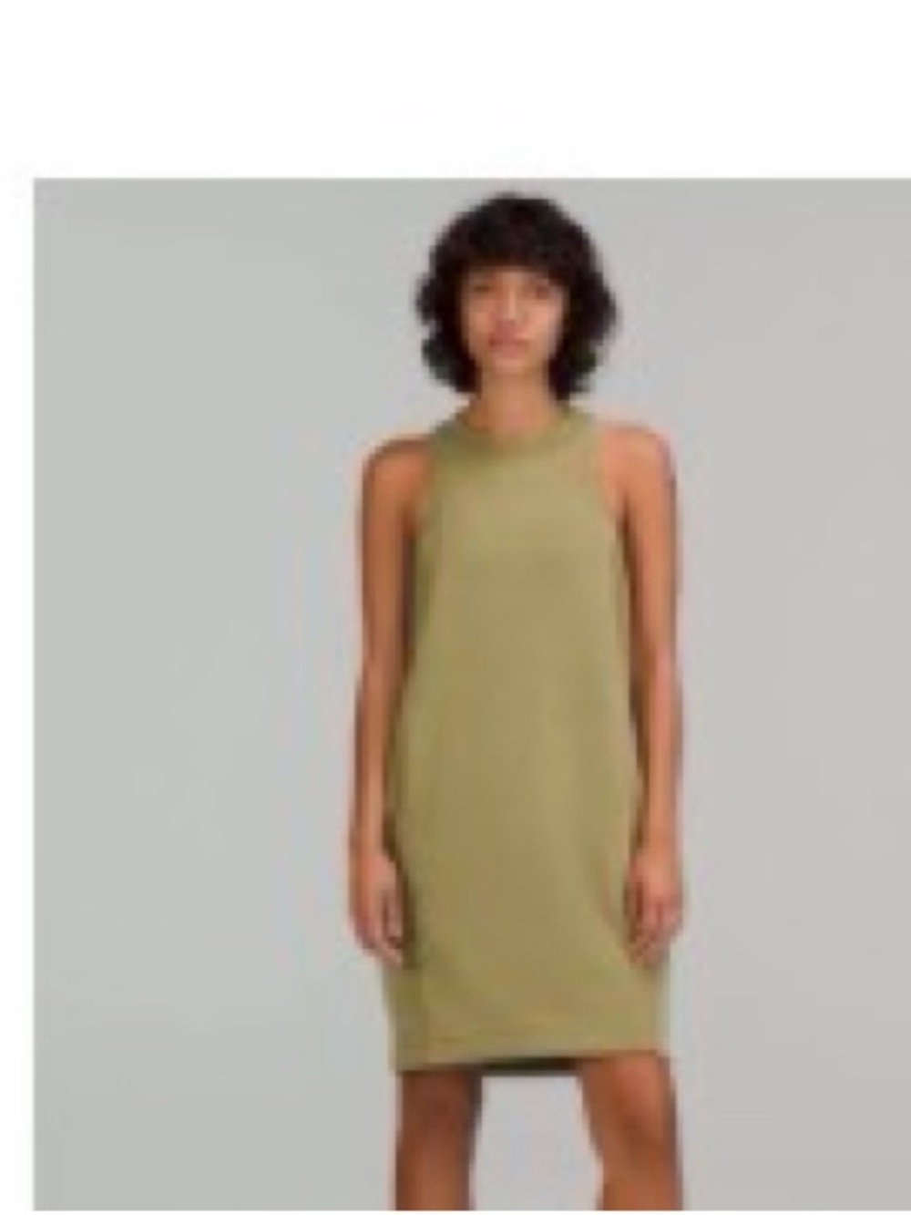lululemon athletica Olive Green Sleeveless Shift Dress